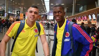 Así se despidió la Selección Colombia Sub-20, partiendo rumbo hacia Polonia 2019. 👋🏻🛫 #RumboAlSueño