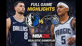 Dallas Mavericks vs Orlando Magic FULL Game  Highlights!  |  NBA2K26 Realistic Gameplay