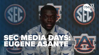 Auburn LB Eugene Asante at SEC Media Days