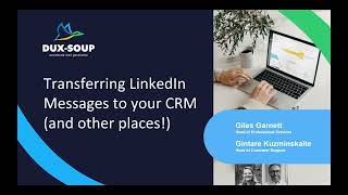 Transferring LinkedIn messages to your CRM