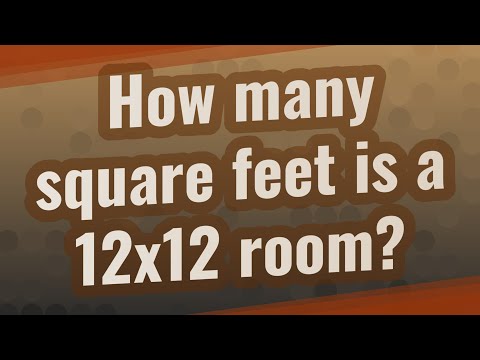 How many square feet are in a 12×12 room?