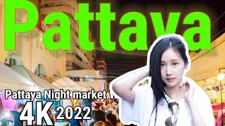 🔴Pattaya【4K】(Pretty Ladys) Night Market  Thepprasit Walk