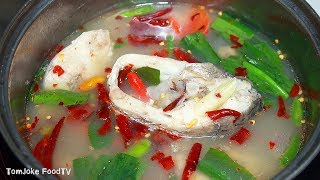 Spicy Barramundi Fish Soup - Tom Yum Soup