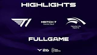 FULL HIGHLIGHTS T1 vs HLE | MATCH 7 | 2026 LCK | 04.04.2026