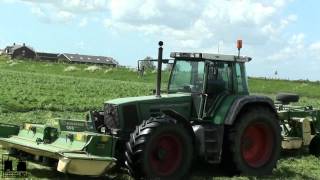 www.trekkertrekker.nl Gras maaien met Loonbedrijf Muijs + Fendt 818 + Krone AFL 323 CV + AMT 5000 CV