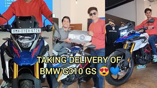 TAKING DELIVERY OF BMW G310 GS 💙,  FINALLY DREAM CAME TRUE.