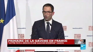 REPLAY - Discours de Benoît Hamon, net vainqueur de la Primaire de la gauche