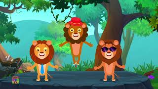 five big lions nursery rhymes and kids songs videos for babies