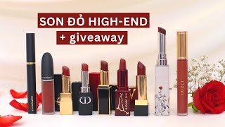 GIVEAWAY | Top 9 son đỏ high-end đáng mua