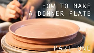 How to Make A Pottery Dinner Plate — Part One