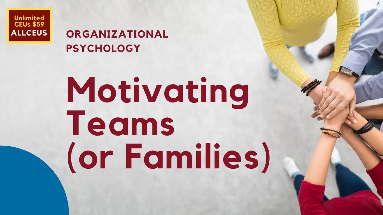 Motivating Teams: Organizational Psychology - YouTube