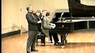 Chin Kim Brahms Sonata A Major 2nd move David Oei piano Mannes recital 05-11-11