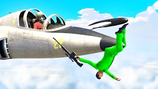 CATCH THE RUNNERS WITH JETS! (GTA 5 Funny Moments)