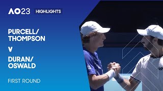 Purcell/Thompson v Duran/Oswald Highlights | Australian Open 2023 First Round