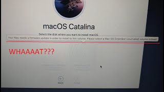 FIX your mac need a firmware update in order to install to this volume - APFS problem by CrocFIX