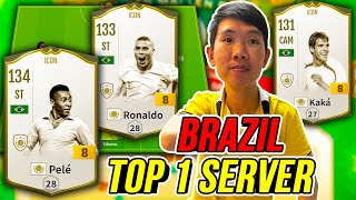 THÀNH HOÀ Hết Hồn Khi thấy Pele Icon+8 Kết Hợp Team Brazil 3 Triệu Tỷ BP top 1 Server | FC Online