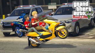 GTA V MOD (Real life) โนบิตะและใจแอน เทสรถใหม่กัน !! เล่นแบบชีวิตจริง EP.74 #236