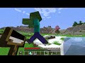 mikey speedrunner vs jj hunter with drawing mod in minecraft maizen