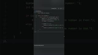 Java Program to Check Even or Odd | Beginner Java Tutorial 💡#shorts