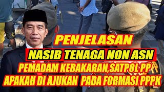 nasib tenaga non ASN , pemadam kebakaran, Satpol PP Apakah mereka akan diajukan pada formasi PPPK.