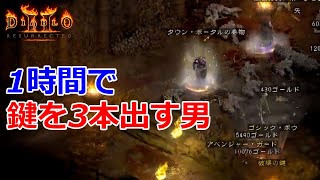 【Diablo2R】破壊の鍵を１時間以内に３本だす【ディアブロ2リザレクテッド】【Diablo 2 Resurrected】