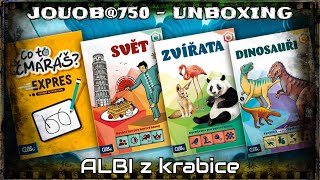 JOUOB.unbox@755 📦 ALBI 💠 Co to čmáráš? Expres 🔸 Chytré kostky: Zvířata, Dinosauři, Svět