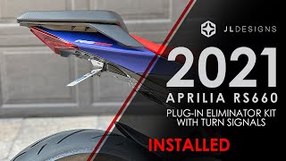 Aprilia RS660 Fender Eliminator \u0026 Turn Signals 2021 - JL Designs