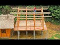 The 17-year-old girl designed and installed the complete wooden house columns | Dream House