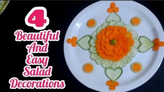 4 Beautiful And Easy Salad Decorations Ideas by Neelam ki recipes