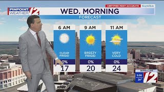 WPRI 12 Weather Forecast 01/07/25  Very Windy, Frigid Through Thursday