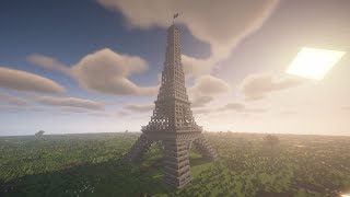 How to build the Eiffel Tower on Minecraft
