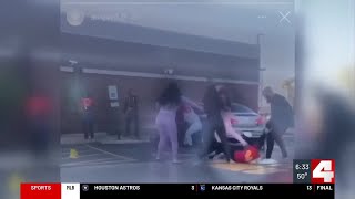 Video shows violent fight outside North County McDonalds; suspects at-large