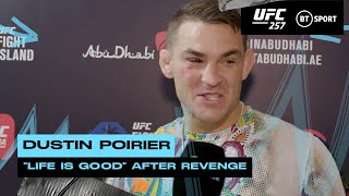 Dustin Poirier reacts to stunning knockout of Conor McGregor at UFC 257