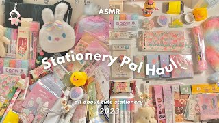 ASMR) Stationery Pal haul 2023 ✍🏻 relaxing sounds🎧super cute stationery essentials for note taking