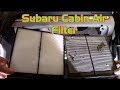 Subrau Cabin Air Filter Replacement - Forester, Crosstrek, Impreza