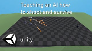 AI Learns to shoot and survive in a game with a Neural Network and Genetic Algorithm!