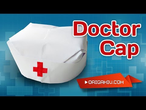 Cap Doctor origami - hat for doctor Cap Doctor origami - hat for doctor