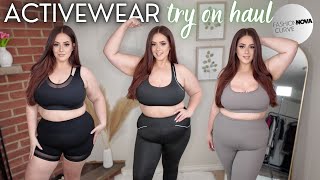 Bounce Testing Activewear from FashionNovaCurve 🤣💗 plus size try on haul | OliviasWorld95