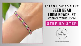 Beading Tutorial: Learn how to make a seed bead loom bracelet with the loom. Great for beginners!