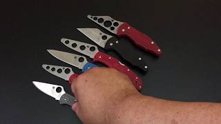 Spyderco Delica, Endura, and Yojimbo 2 Trainers!  The Knife of the Day!