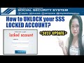 How to UNLOCK SSS LOCKED account in 2023?