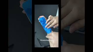 Kinesiology tape used on the wrist | Wemade