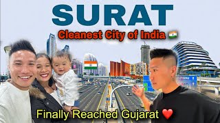 Finally Reached Surat, Cleanest City of India 🇮🇳 || First Family Trip To Gujarat ❤️