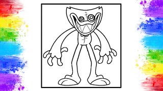 Huggy Wuggy Coloring Pages | Poppy Playtime Coloring Pages | Elektronomia & Stahl! - Journey