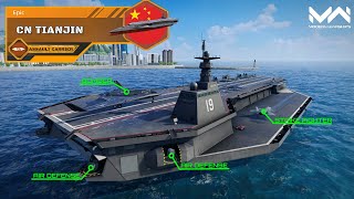 New Assault Carrier! (Gacha) CN Tianjin Overview \u0026 Gameplay| Modern Warships