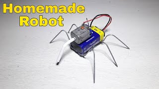 Diy How To Make Mini Robot Spider Self Moving Easy Experiment