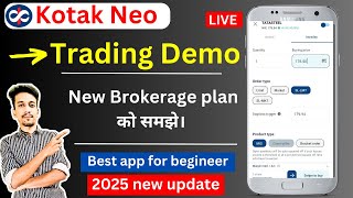 kotak neo live demo | kotak securities review | brokerage charges in kotak neo