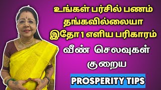 உங்கள் பர்சில் பணம் தங்கவில்லையா இதோ 1 எளிய பரிகாரம் | pursil panam sera pariharam | prosperity