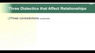 What is Relational Dialectics?