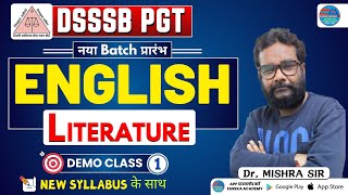 DSSSB PGT ENGLISH LITERATURE | DEMO CLASS-1 | DR. MISHRA SIR | NEW BATCH || EUREKA ACADEMY ||